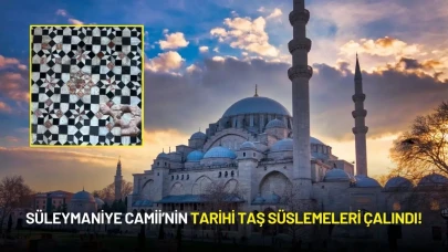 Süleymaniye Camii’nin Tarihi Taş Süslemeleri Çalındı!