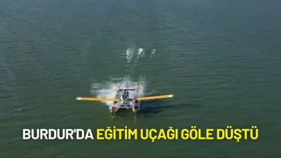 Burdur'da Eğitim Uçağı Karacaören Baraj Gölü'ne Düştü