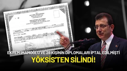 Ekrem İmamoğlu ve 28 Kişinin Diplomaları İptal Edilmişti: YÖKSİS'ten Silindi!