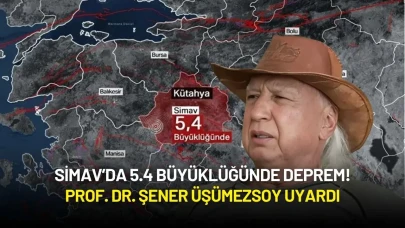 Simav’da 5.4 Büyüklüğünde Deprem! Prof. Dr. Şener Üşümezsoy Uyardı
