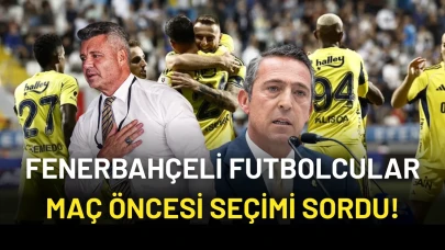 Fenerbahçeli Futbolcular Maç Öncesi Seçimi Sordu!
