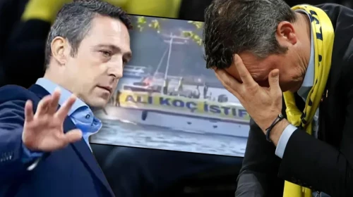 Fenerbahçe Taraftarından Ali Koç’a Yalı Önünde Pankartlı Protesto!
