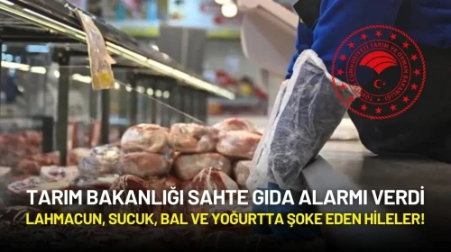 Tarım Bakanlığı Sahte Gıda Alarmı Verdi: Lahmacun, Sucuk, Bal ve Yoğurtta Şoke Eden Hileler!