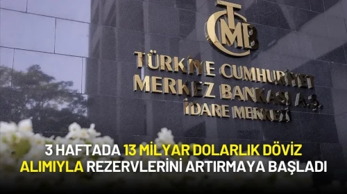 Merkez Bankası 3 Haftada 13 Milyar Dolarlık Döviz Alımla Rezervlerini Artırmaya Başladı