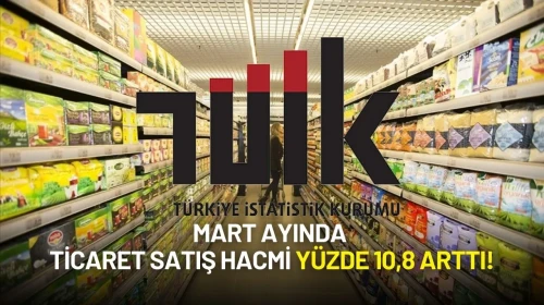 TÜİK Verileri Paylaştı: Mart Ayında Ticaret Satış Hacmi Yüzde 10,8 Arttı!