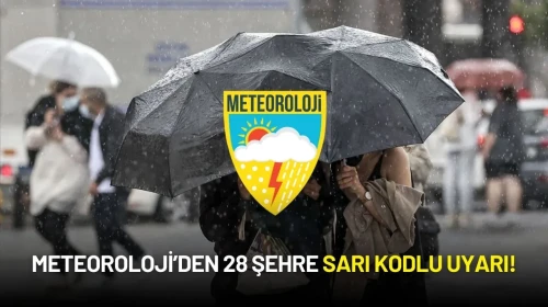 Meteoroloji 1 Mayıs’ta 28 Şehri Sarı Kod ile Uyardı!