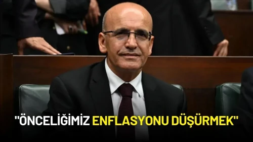 Hazine ve Maliye Bakanı Mehmet Şimşek: "Önceliğimiz Enflasyonu Düşürmek"