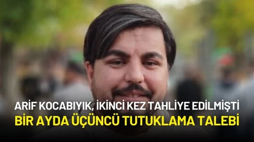 Arif Kocabıyık, İkinci Tahliyenin Ardından Yeniden Tutuklama Talebiyle Hakim Karşısında