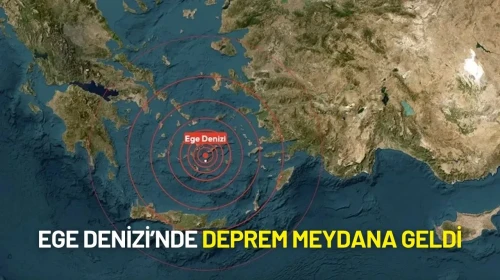 Ege Denizi’nde Korkutan Deprem!