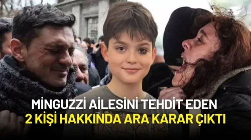 Minguzzi Ailesini Tehdit Eden 2 Kişi Hakim Karşısındaydı: Ara Karar Çıktı!