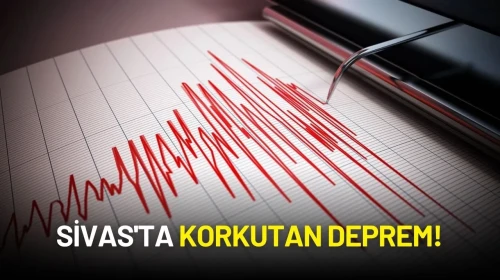 Sivas'ta 4 Büyüklüğünde Korkutan Deprem!