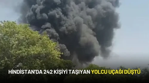 Hindistan’da 242 Kişiyi Taşıyan Yolcu Uçağı Düştü