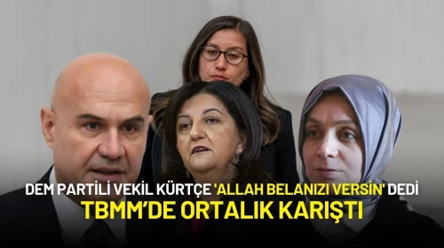 DEM Partili Vekil Meclis'te Kürtçe 'Allah Belanızı Versin' Dedi, Ortalık Karıştı