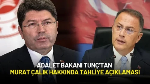 Adalet Bakanı Tunç, Murat Çalık'ın Tahliye Talebiyle İlgili Açıklama Yaptı