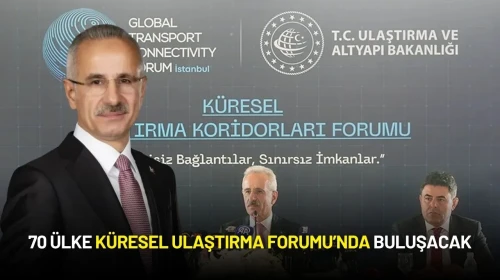 Türkiye’nin Lojistik Gücü Dünyaya Tanıtılacak: 70 Ülke Küresel Ulaştırma Forumu’nda Buluşuyor!