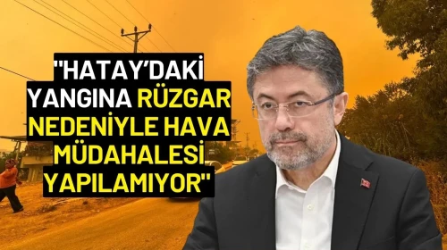 Bakan Yumaklı: "Hatay’daki Yangına Rüzgar Nedeniyle Hava Müdahalesi Yapılamıyor"