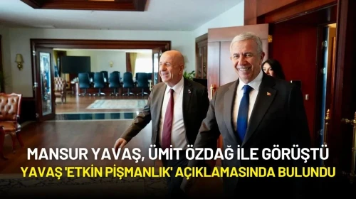 Yavaş’tan 'Etkin Pişmanlık' Açıklaması: “Bu Yargılamayı Daha da Siyasi Yapıyor”