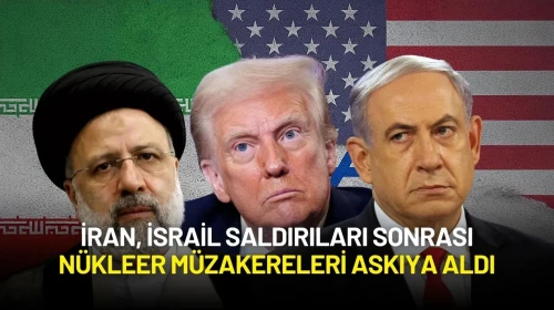 İran, İsrail'in Saldırıları Sonrası ABD ile Müzakere Görüşmelerini Askıya Alındı