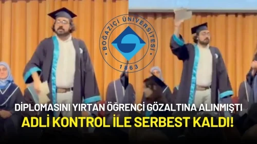 Diplomasını Yırtan Boğaziçili Öğrenci Gözaltına Alınmıştı: Adli Kontrol ile Serbest Kaldı!