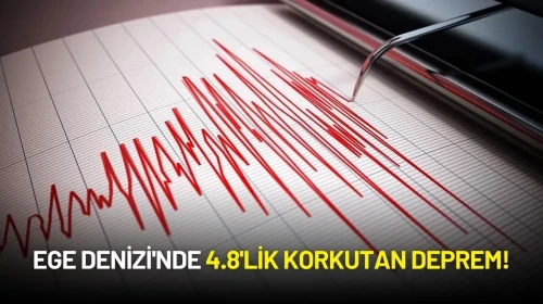 Ege Denizi'nde 4.8'lik Korkutan Deprem!