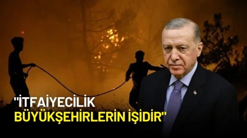 Cumhurbaşkanı Erdoğan: "İtfaiyecilik Büyükşehirlerin İşidir"