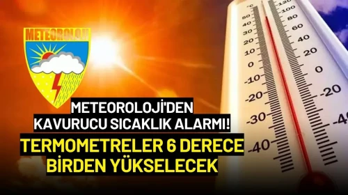 Meteoroloji'den Kavurucu Sıcaklık Alarmı! Termometreler 6 Derece Birden Yükselecek