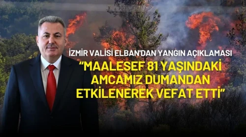 İzmir Valisi Elban'dan Yangın Açıklaması