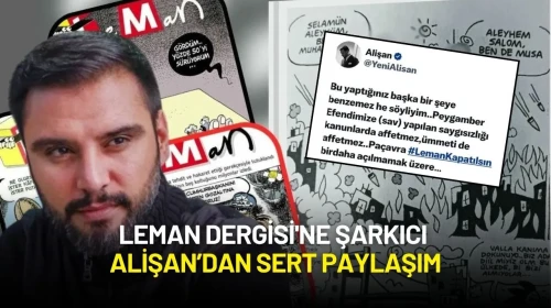 Leman Dergisi'ne Şarkıcı Alişan’dan Sert Paylaşım: "Paçavra Leman Kapatılsın"