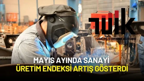 Mayıs Ayında Sanayi Üretim Endeksi Artış Gösterdi