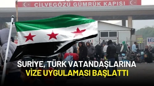 Suriye, Türk Vatandaşlarına Vize Uygulamasını Başlattı