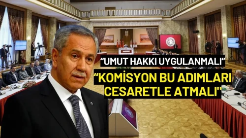 Bülent Arınç: "Umut Hakkı Uygulanmalı"