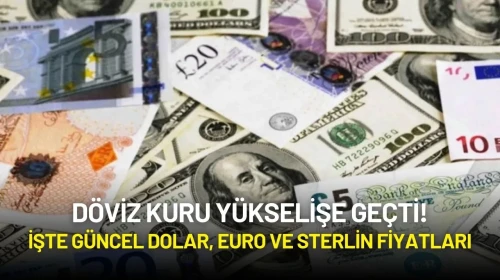 Döviz Kuru Yükselişe Geçti! İşte Güncel Dolar, Euro ve Sterlin Fiyatları