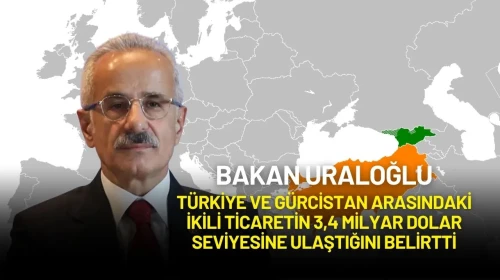 Bakan Uraloğlu Duyurdu: Türkiye ile Gürcistan Arasındaki Ticaret 3,4 Milyar Dolara Ulaştı