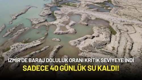 İzmir’de Baraj Doluluk Oranı Kritik Seviyeye İndi: Sadece 40 Günlük Su Kaldı!