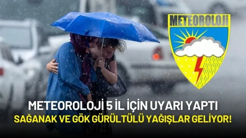 Meteoroloji Uyardı: Sağanak ve Gök Gürültülü Yağışlar Geliyor!