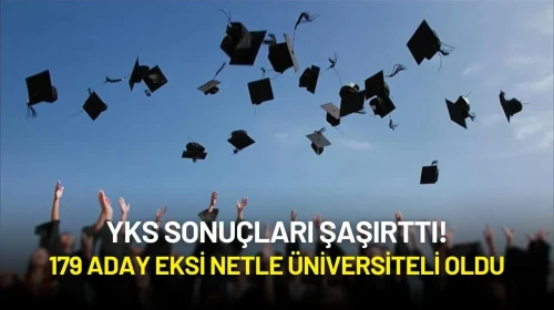 YKS Sonuçları Şaşırttı: 179 Aday Eksi Netle Üniversiteli Oldu!
