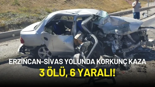 Erzincan-Sivas Yolunda Korkunç Kaza: 3 Ölü, 6 Yaralı
