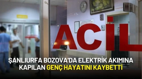 Şanlıurfa Bozova'da Elektrik Akımına Kapılan Genç Hayatını Kaybetti
