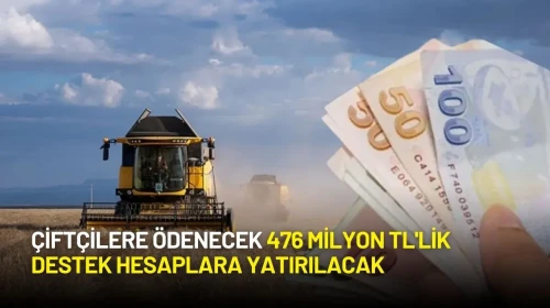 Bakan Yumaklı, Çiftçilere 476 Milyon TL'lik Destek Ödemelerinin Yatırılacağını Açıkladı