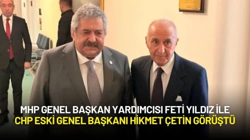 MHP Genel Başkan Yardımcısı Feti Yıldız ile CHP Eski Genel Başkanı Hikmet Çetin Görüştü