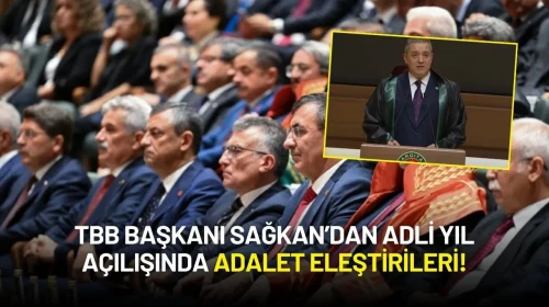 TBB Başkanı Sağkan’dan Adli Yıl Açılışında Adalet Eleştirileri!