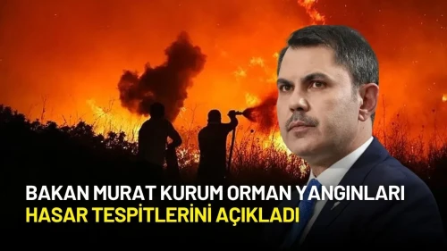 Bakan Murat Kurum Orman Yangınları Hasar Tespitlerini Açıkladı