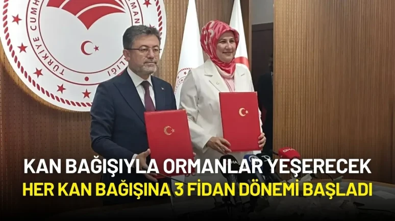 Kan Ver, Fidan Olsun! Her Kan Bağışına 3 Fidan Dönemi Başladı
