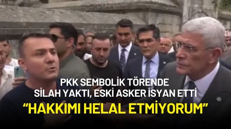 PKK Sembolik Törende Silah Yaktı, Eski Asker İsyan Etti: “Hakkımı Helal Etmiyorum”