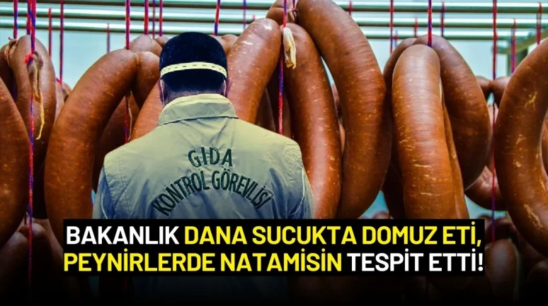 Bakanlık İfşa Etti: Dana Sucukta Domuz Eti, Peynirlerde Natamisin Tespiti!