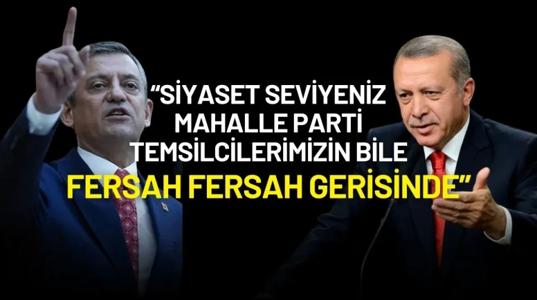 Erdoğan’dan Özgür Özel’e Sert Yanıt: "Siyaset Seviyeniz Fersah Fersah Gerisinde"