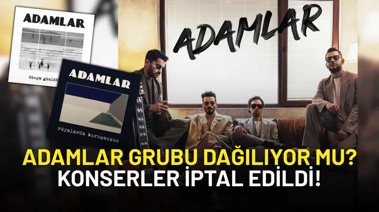 Adamlar Grubu Dağıldı mı? Konserler İptal Edildi, Gitarist Gürkan Öğütücü Takipten Çıkarıldı!