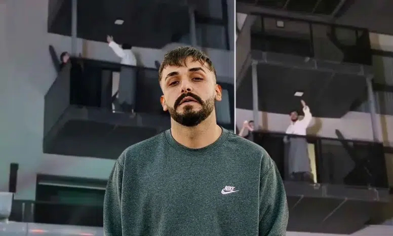 Sefo Kendi Şarkısını Duyunca Bornoz ile Çıktı Eğlenenlere Eşlik Etti