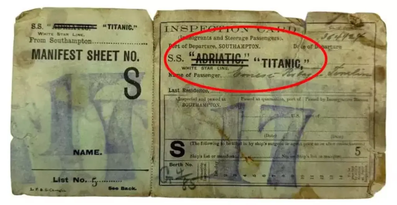 Titanic’e Binmemesi Gerekiyordu! 113 Yıl Sonra Ortaya Çıkan Şaşırtıcı Kader Hikayesi 2